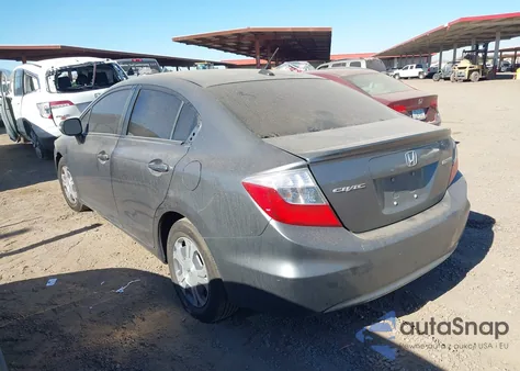 2012 Honda Civic Hybrid z USA, uszkodzony, nr VIN JHMFB4F39CS007159